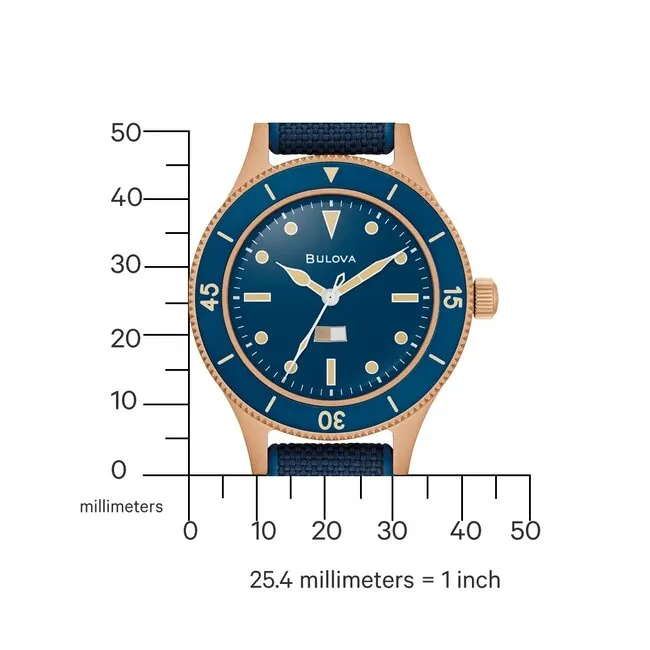 Bulova Édition Spéciale 98A325 MIL-SHIPS Bronze
