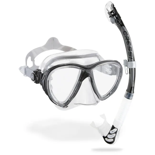 Cressi Big Eyes Evolution plus Alpha Ultra Dry Schnorchel-Kombination