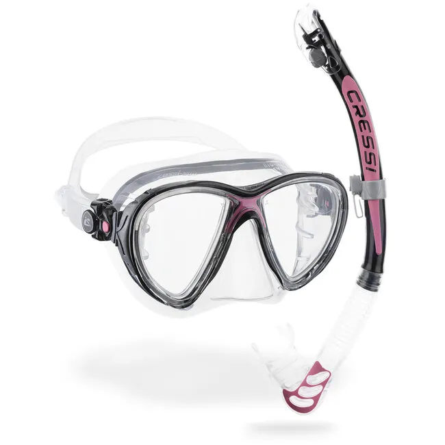 Cressi Big Eyes Evolution plus Alpha Ultra Dry Schnorchel-Kombination