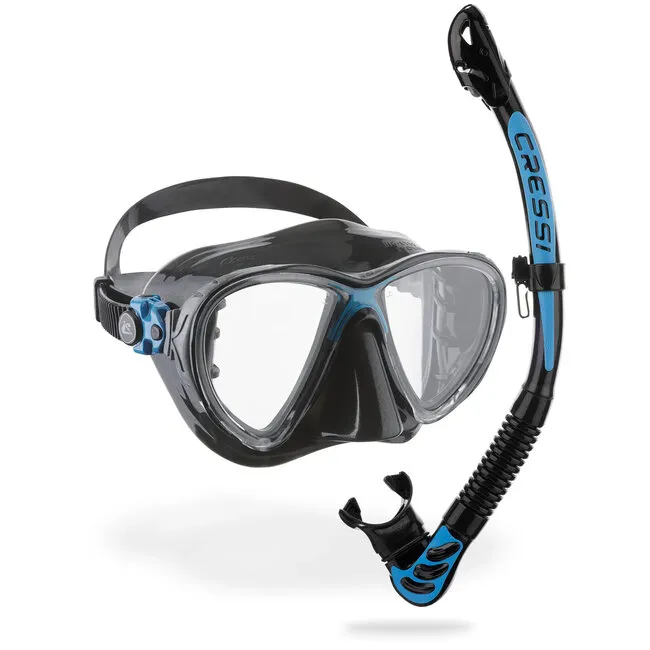 Cressi Big Eyes Evolution plus Alpha Ultra Dry Snorkeling Combo