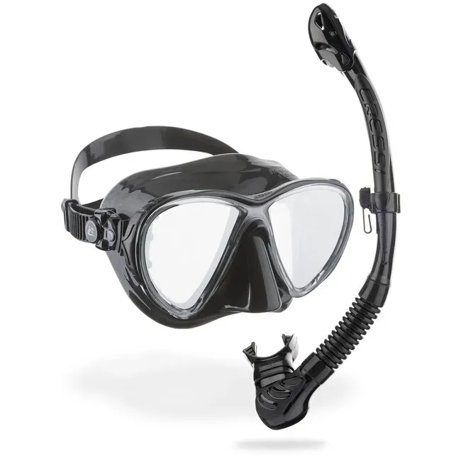 Cressi Big Eyes Evolution plus Alpha Ultra Dry Schnorchel-Kombination