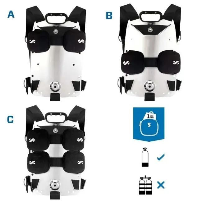 Scubapro S-Tek Trim Pockets para Backplate