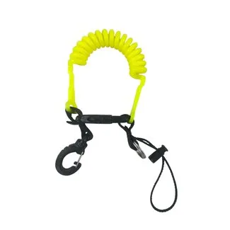 M&M Mosquetón Extensible Fluorescente con Línea 330085