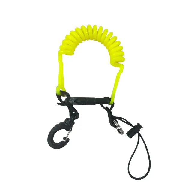 M&M Mosquetón Extensible Fluorescente con Línea 330085