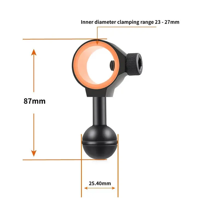 OrcaTorch Support de joint à rotule ZJ18