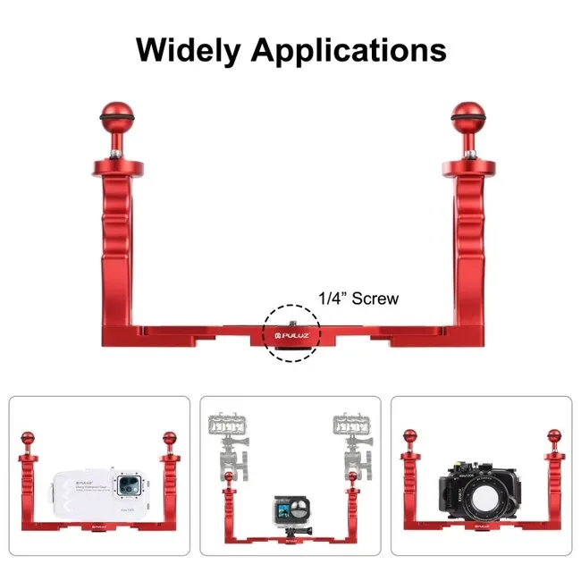 Puluz Aluminium Schiene mit zwei Griffen