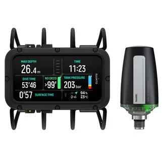 Suunto Nautic mit Bungee Cord und Tank Pod Suunto Nautic mit Bungee Cord und Tank Pod