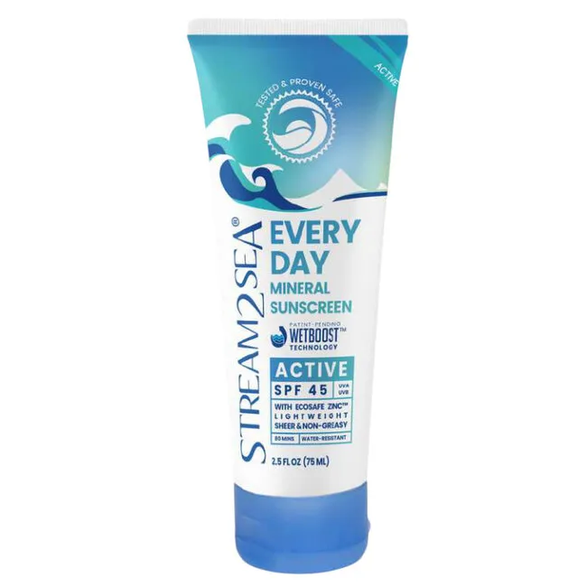 Stream2Sea Protector solar diario SPF 45 - Activo (75 ml)