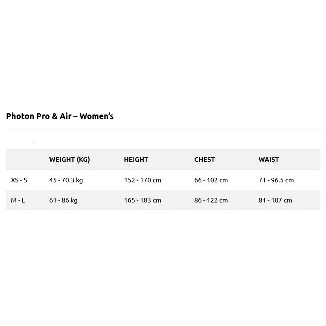 Oceanic Photon Pro Women