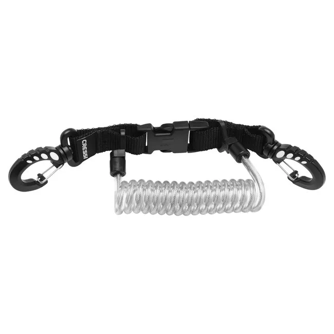 Cressi Spiral Lanyard With Clip Snap