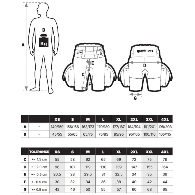 Mares XR Line Tek Short Pro