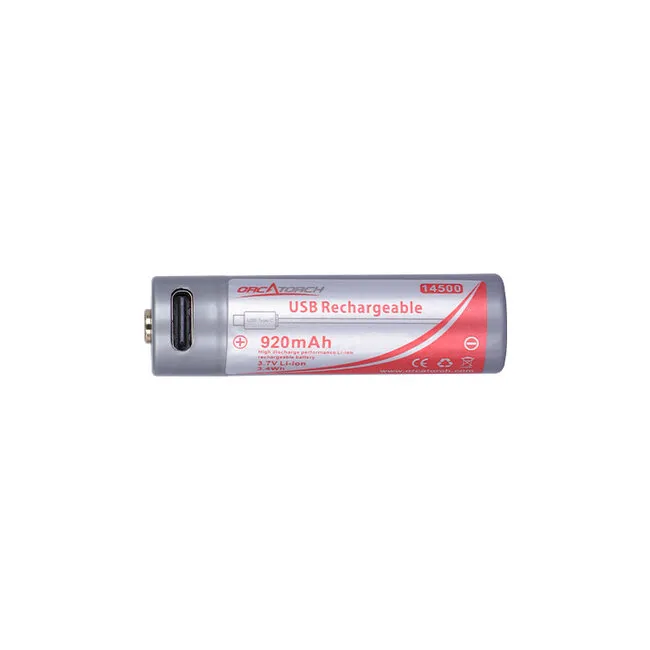 OrcaTorch Spare Battery D560 and SD03 (USBC-port)