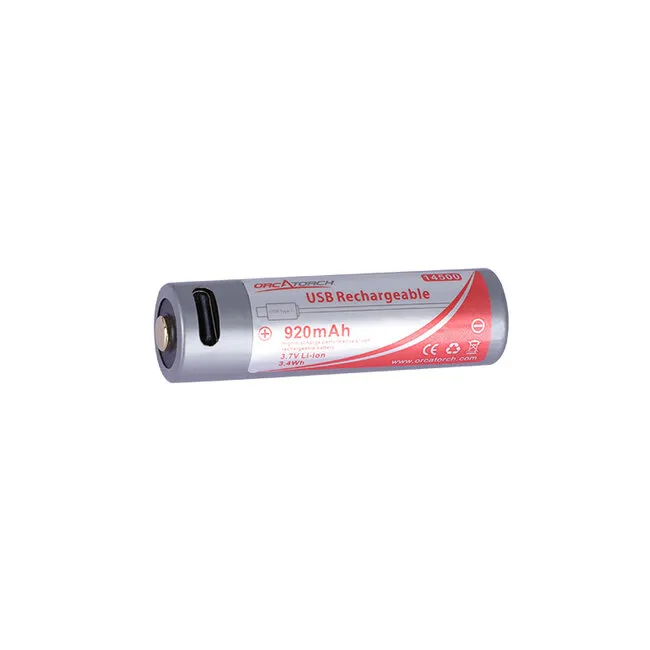 OrcaTorch Batterie Rechargeable D560 et SD03 (USBC-port)