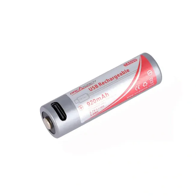 OrcaTorch Spare Battery D560 and SD03 (USBC-port)