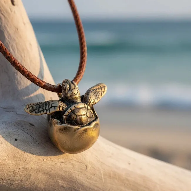 Big Blue by Roland St John Bronze Pendants – “Hope” Turtle Egg
