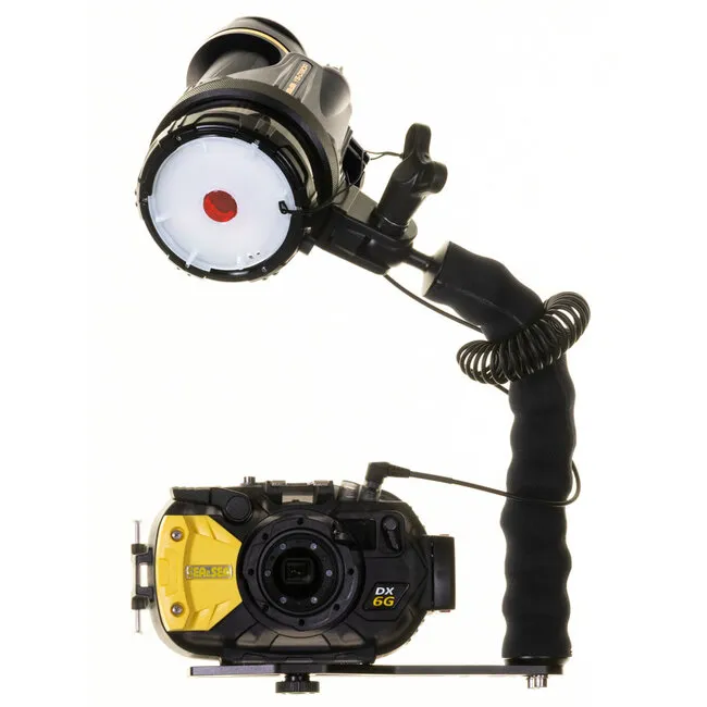Sea and Sea Adventure Arm Set with Ricoh WG-80, DX-6G housing and YS-D130R PRO STROBE