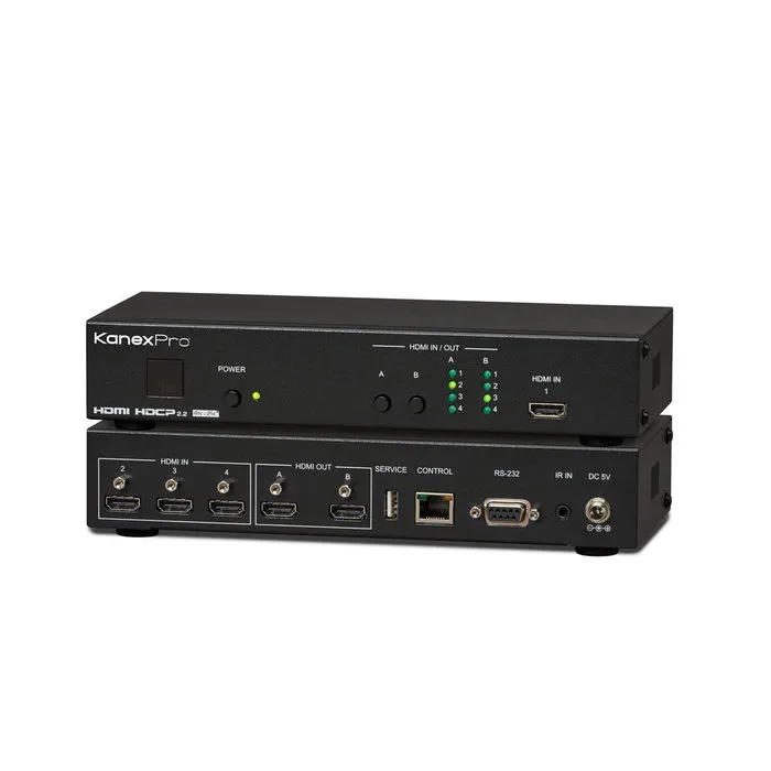 KanexPro KanexPro 4×2 HDMI®2.0 4K/60 Matrix Switch HDR10 & EDID Management