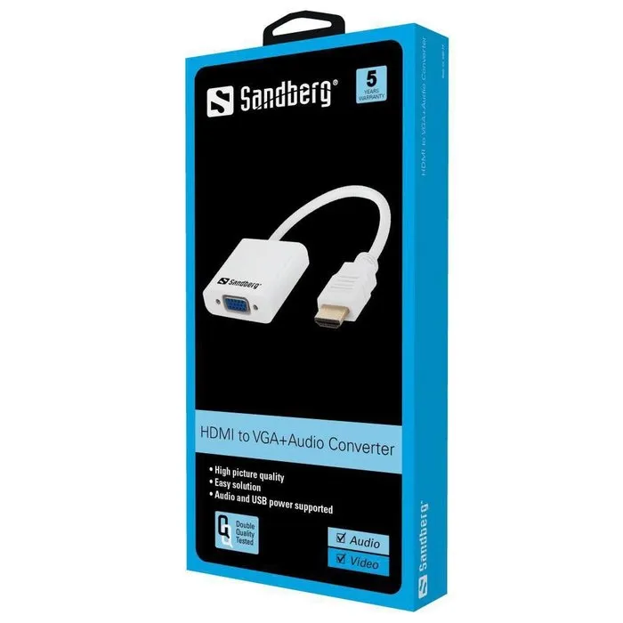 Sandberg HDMI naar VGA Audio Converter