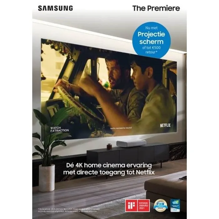 Samsung  Samsung LSP9T 4K Ultra Short Throw Smart Laser Projector