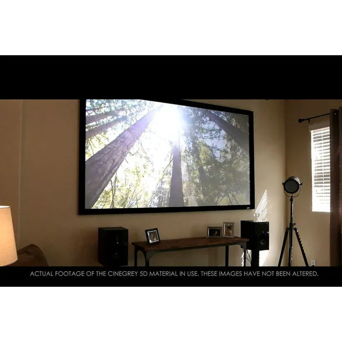 Elite Screens Elite Screens EZ Frame 110 inch Fixed Frame Projectiescherm 16:9 (244 x 137 cm) – CineGrey 5D ALR Doek, Zwart Fluwelen Frame