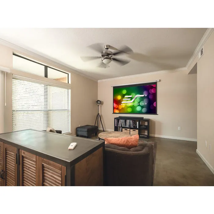 Elite Screens Elite Screens Spectrum 100 inch Elektrisch Projectiescherm 16:9 (222 x 125 cm) - Elektrisch Beamer Scherm met MaxWhite Doek en Witte Behuizing (Model Electric100XH)