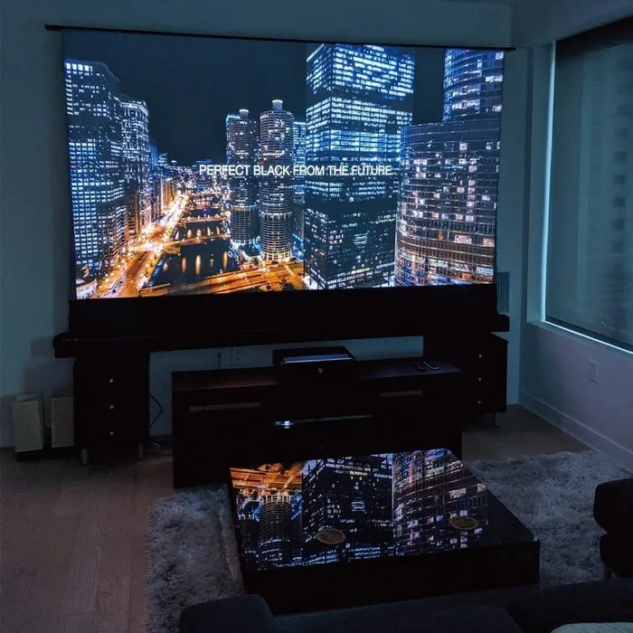 HiViLux HiViLux Floor Up ALR UST Tab Tension 120" 265x149cm (16:9) Elektrisch Projectiescherm