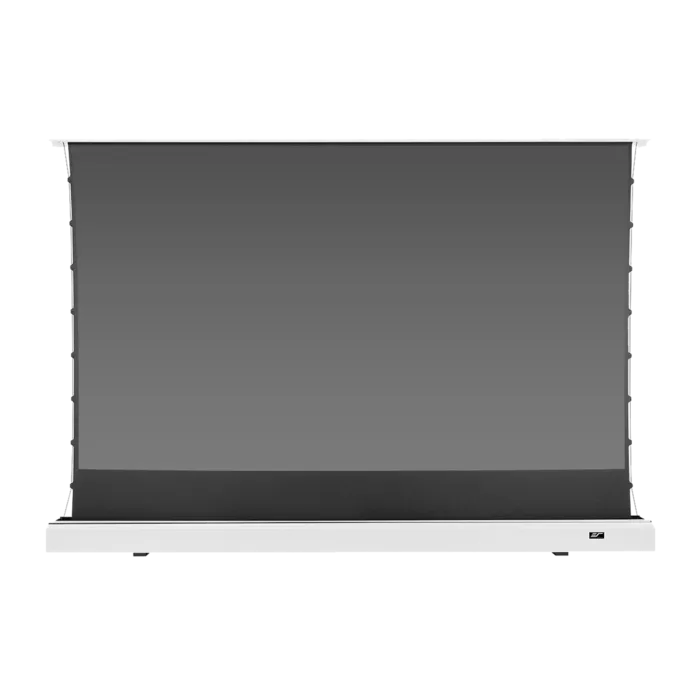 Elite Screens Elite Screens Kestrel Tab-Tension 2 CLR 101 inch Elektrisch Floor-Up Projectiescherm (224 x 126 cm) – StarBright CLR (UST) Witte behuizing