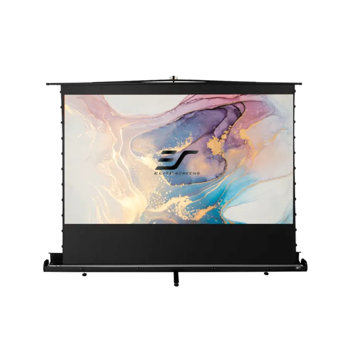 Elite Screens Elite Screens ezCinema Tab-Tension Plus 121 inch Projectiescherm 16:9 (268 x 155 cm) – CineGrey 4D ALR Doek, Mobiel Floor-Up met Tab-Tension en Telescopisch Systeem (Model FT121UH-C4D)