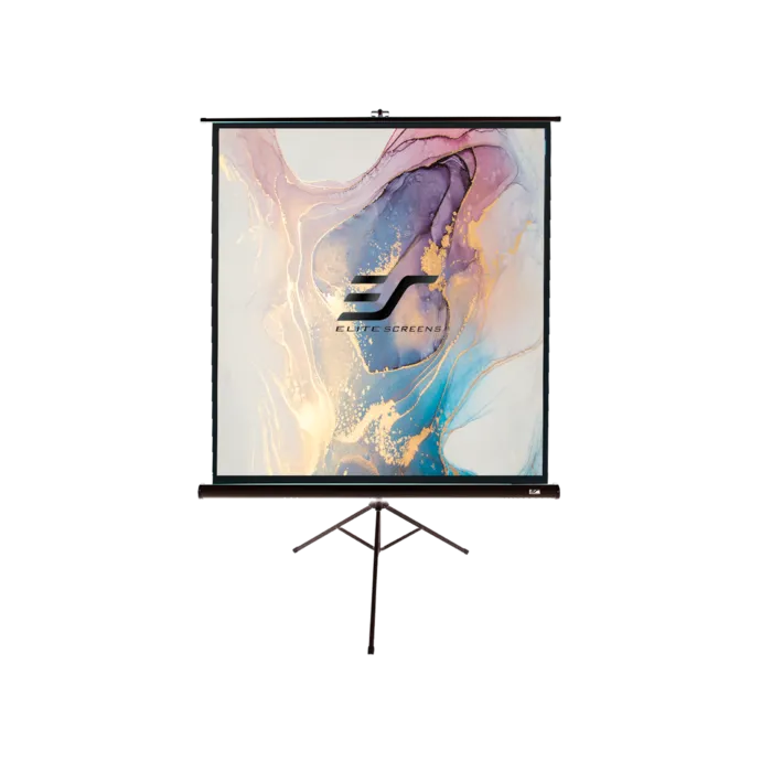 Elite Screens Elite Screens Tripod 120 inch Statief Projectiescherm 16:9 (266 x 149 cm) – MaxWhite® Doek, Draagbaar Beamerscherm met Statief voor Indoor & Outdoor Gebruik (Model T120UWH)