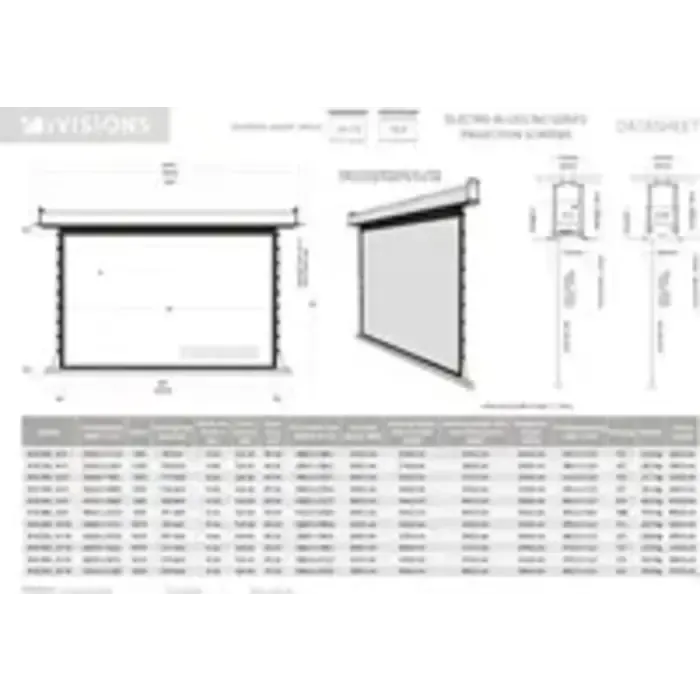 iVisions Ivision Electro In-Ceiling Series ( Meerdere maten)
