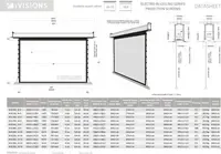 iVisions Ivision Electro In-Ceiling Series ( Meerdere maten)