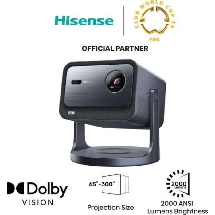 Hisense Hisense C2 - 4K - 2000 ANSI Laser Projector - Triple Laser - Dolby Vision - Smart Projector