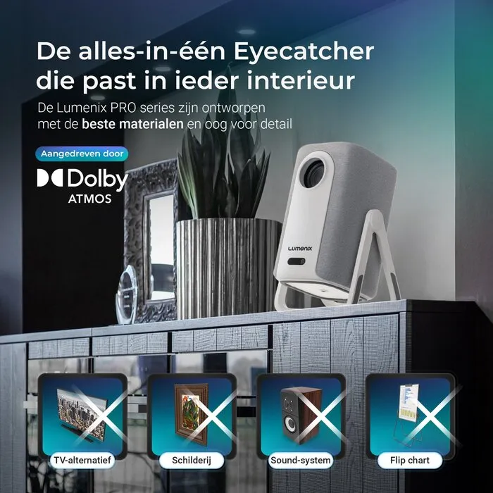 Lumenix Lumenix AIR – Full HD 1080p Draagbare Smart Beamer