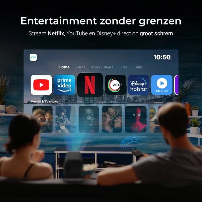 Lumenix Lumenix NEO Zwart – Full HD Smart Beamer 1080p