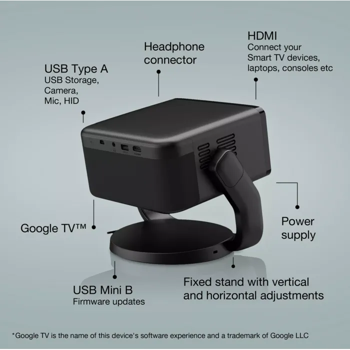 Epson Epson EF-22N Metallic Blauw - Smart Mini Beamer  - RETOURMODEL