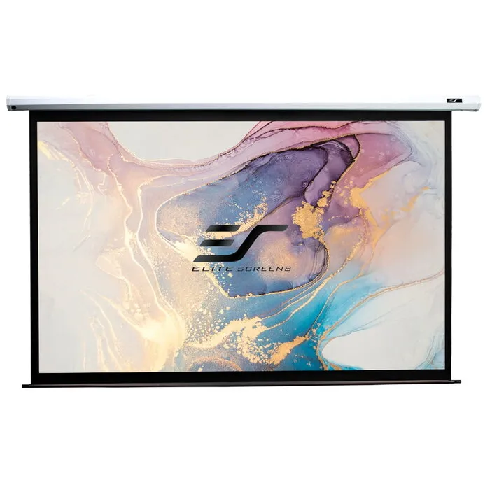 Elite Screens Elite Screens Spectrum 84 inch Elektrisch Projectiescherm 16:9 (186 x 105 cm) – MaxWhite Doek met Witte Behuizing, Wand/Plafond Montage voor Beamers (Model Electric84XH) - RETOURMODEL