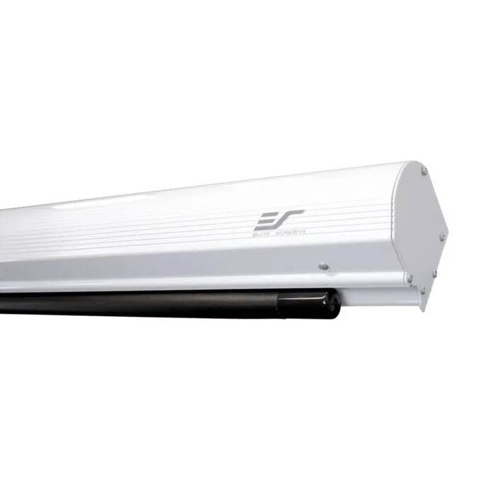 Elite Screens Elite Screens Saker Premium 84 inch Elektrisch Projectiescherm 16:9 (186 x 105 cm / Black drop 30 cm) – MaxWhite® Fiberglass Doek, Motorisch Beamerscherm met Witte Behuizing voor Normal Throw Projectoren (Model SK84XHW-E12)