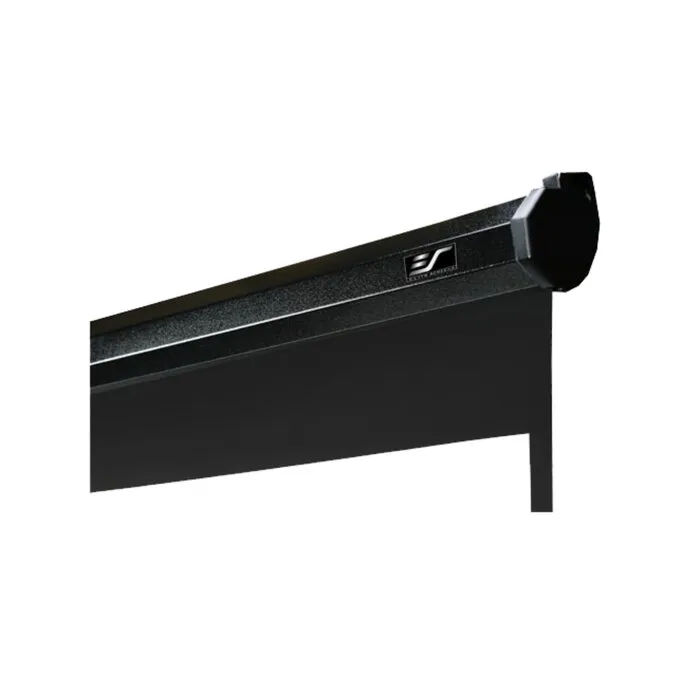 Elite Screens Elite Screens Manual 100 inch Handmatig Projectiescherm 16:9 (222 x 125 cm) – MaxWhite® Doek, Pull-Down Beamerscherm met Zwarte Behuizing voor Wand- en Plafondmontage (Model M100UWH)