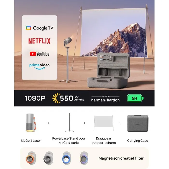 XGIMI XGIMI Mogo 4 Outdoor Pack - Full HD - 550 Lumen