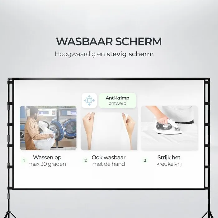 Lunaro Lunaro Projectiescherm - 120 inch - 266x149cm - Statief