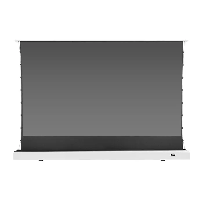 Elite Screens Elite Screens Kestrel Tab-Tension 3 102 inch Elektrisch Projectiescherm 16:9 (226 x 127 cm) – CineGrey 4D ALR Doek, Floor-Up Motorisch met Tab-Tension (Model FTE102UH2-C4D) - Witte behuizing