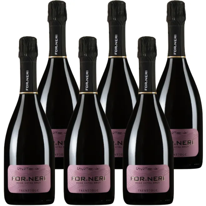 Zanotelli Spumante Rosé 'For4Neri' Trento DOC