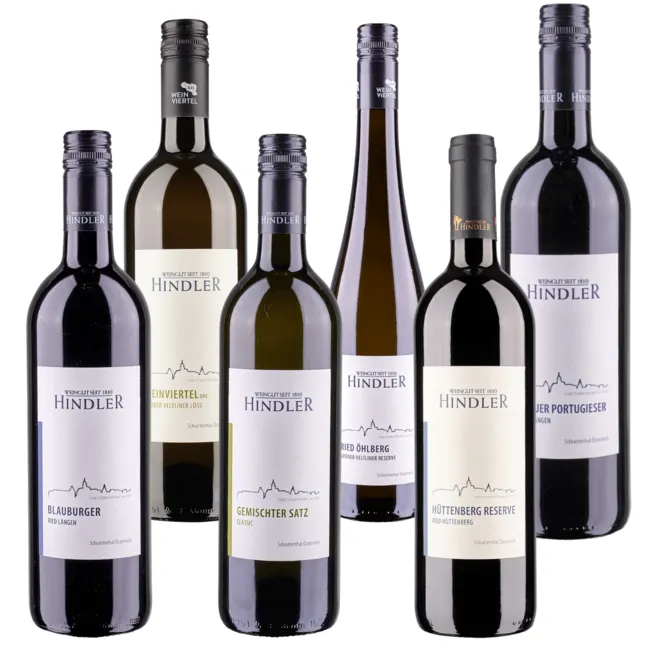 Weingut Hindler tasting selection