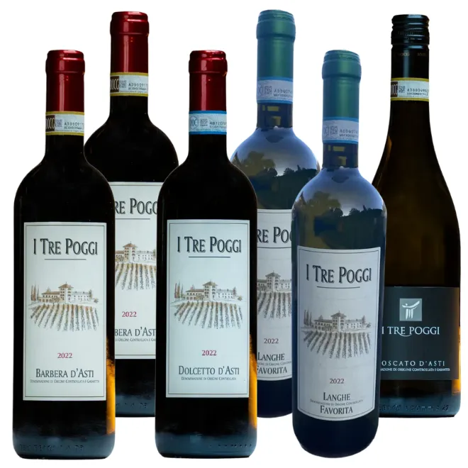 I Tre Poggi Tasting Case (Piedmont)