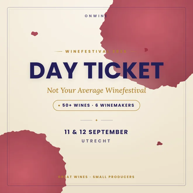 Day ticket Wine Festival Utrecht 11 or 12 September 2026