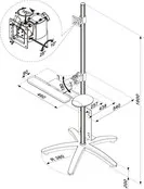 NewStar flatscreen mobiele werkplek