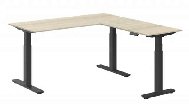 Elektrisch zit-sta hoekbureau