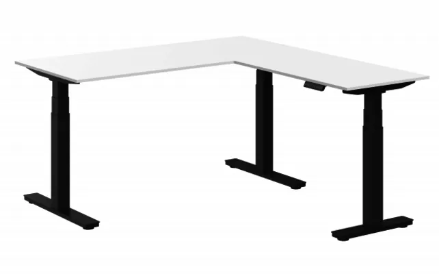 Elektrisch zit-sta hoekbureau