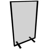 Vrijstaand scherm transparant