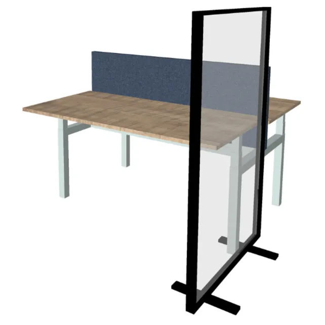 Vrijstaand scherm transparant